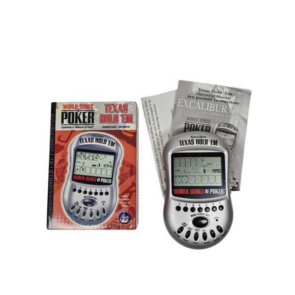 World Series of Poker Electronic Texas Hold‎ 'em Poker Handheld By Excalibur - Picture 1 of 5